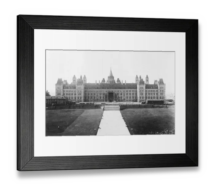 Framed Print : The Duke of Devonshire opens new parliament at Ottawa replacing the original burnt Framed Print : The Duke of Devonshire opens new parliament at Ottawa replacing the original burnt