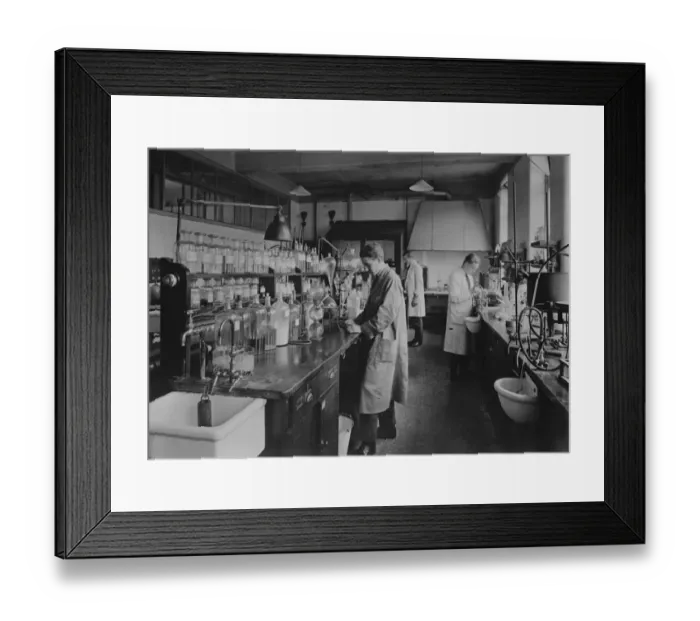 Framed Print : The Kings illness. The bacteriological examination. Dr Ernest Howard Whitby Framed Print : The Kings illness. The bacteriological examination. Dr Ernest Howard Whitby