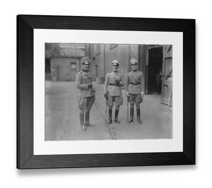 Framed Print : Opening of International horse show at Olympia Three Italian officers who are amongst Framed Print : Opening of International horse show at Olympia Three Italian officers who are amongst
