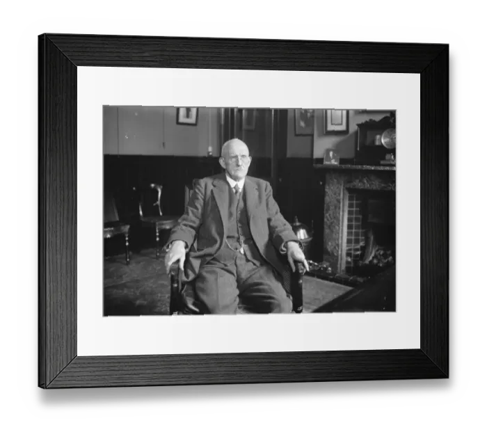 Framed Print : Mr H G Burgess, who is retiring from the General Managership of the L M ands Railway Framed Print : Mr H G Burgess, who is retiring from the General Managership of the L M ands Railway