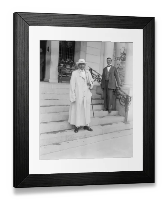 Framed Print : Society at Aix Les Baines in south-eastern France The Raja of Pudukota 30 July 1923
