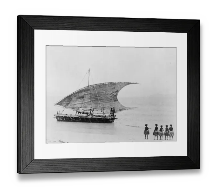 Framed Print : Great Island to be explored. British Pacific Science Expedition Sails for Papua Framed Print : Great Island to be explored. British Pacific Science Expedition Sails for Papua