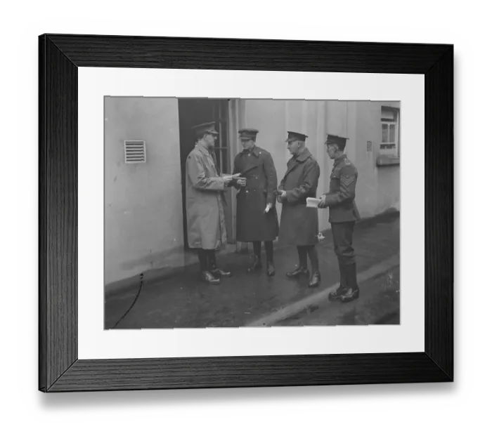 Framed Print : British troops evacuate Ireland. Dublin Scenes - British army officer handing over Framed Print : British troops evacuate Ireland. Dublin Scenes - British army officer handing over