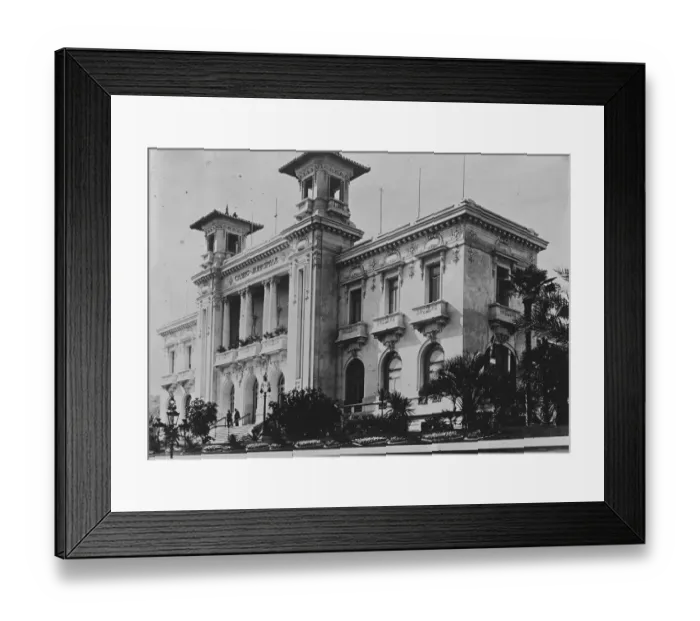 Framed Print : Municipal Assembly room at Sanremo in Italy 12 April 1920