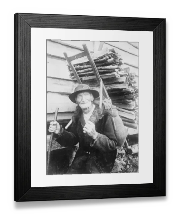 Framed Print : 104 and still working. Kasper Braun, Switzerlands oldest man. 6 December 1926