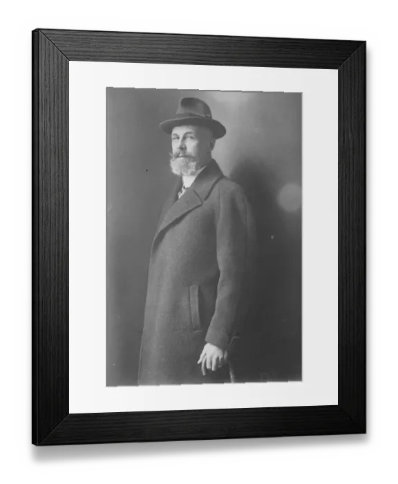 Framed Print : Prince Joachim Albrecht of Prussia with a beard. 9 August 1922