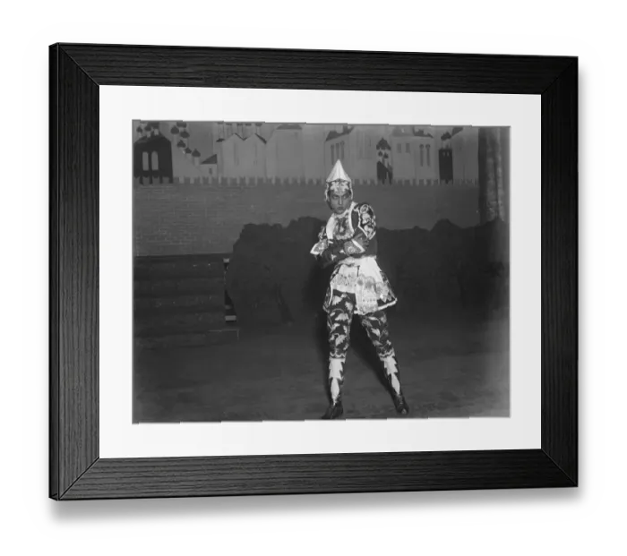 Framed Print : Lopokovas return to the stage. Serge Lifar ( Prince Ivan ) in The Fire Bird