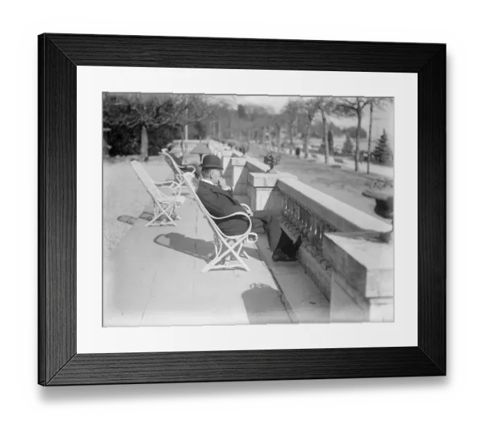Framed Print : Our foreign minister thinks things out. Sir Austen Chamberlain broods over his difficulties Framed Print : Our foreign minister thinks things out. Sir Austen Chamberlain broods over his difficulties