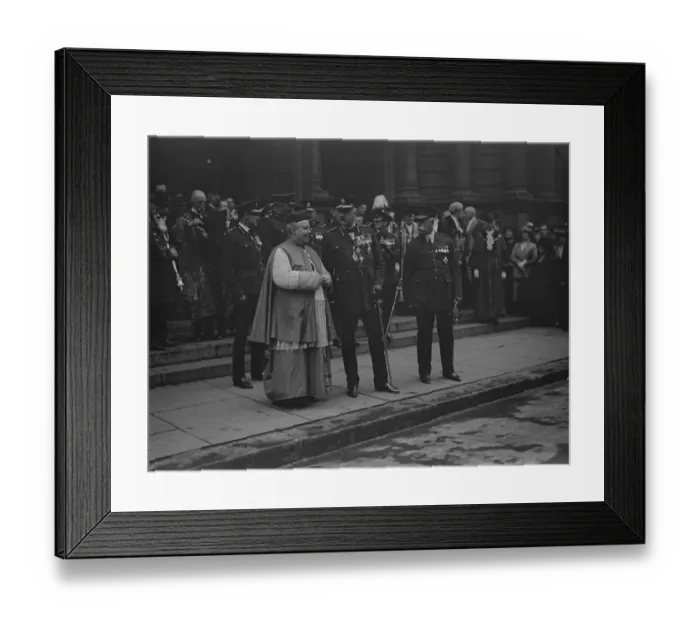 Framed Print : Requiem mass at Westminster a Cathedral for policemen who fell in the war Framed Print : Requiem mass at Westminster a Cathedral for policemen who fell in the war