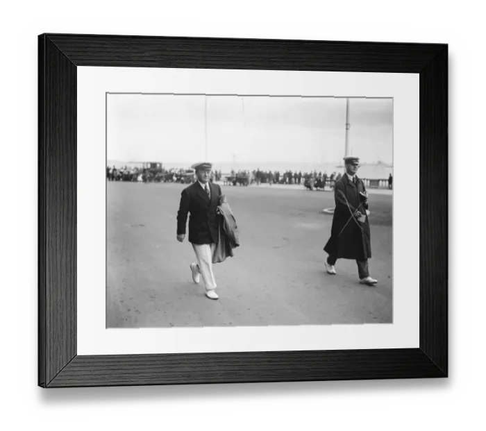 Framed Print : Society assembling at Cowes for Regatta week. The Colonial Secretary, Mr L Cs Amery Framed Print : Society assembling at Cowes for Regatta week. The Colonial Secretary, Mr L Cs Amery