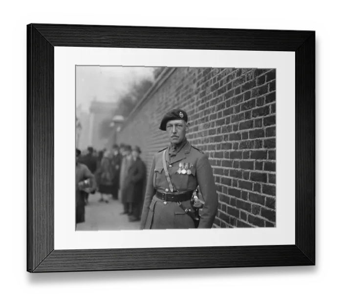 Framed Print : Levee at St Jamess Palace. Lt J W Bingham leaving. He is seen wearing the new Framed Print : Levee at St Jamess Palace. Lt J W Bingham leaving. He is seen wearing the new
