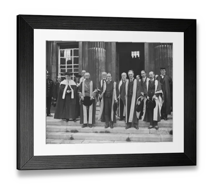 Framed Print : Cambridge University Honours Premier Honorary Degrees for Mr Baldwin and other celebrities Left