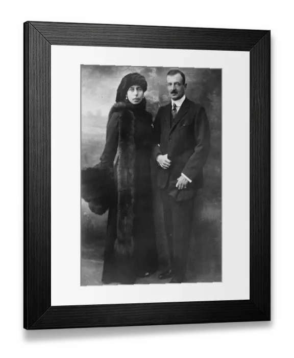 Framed Print : The Grand Duke Cyril Vladimirovich, of Russia and his wife 28 November 1923 Framed Print : The Grand Duke Cyril Vladimirovich, of Russia and his wife 28 November 1923