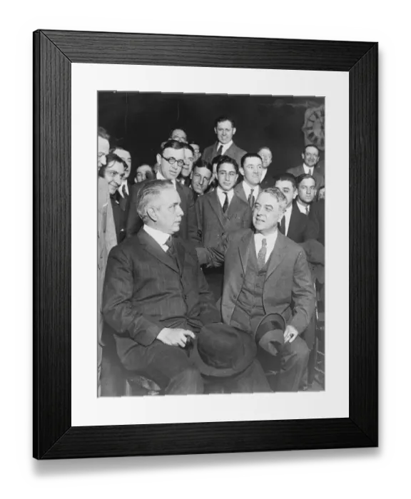 Framed Print : Thaws fight for his freedom. Henry Thaw ( left ) with his attorney, ex - judge Patterson Framed Print : Thaws fight for his freedom. Henry Thaw ( left ) with his attorney, ex - judge Patterson
