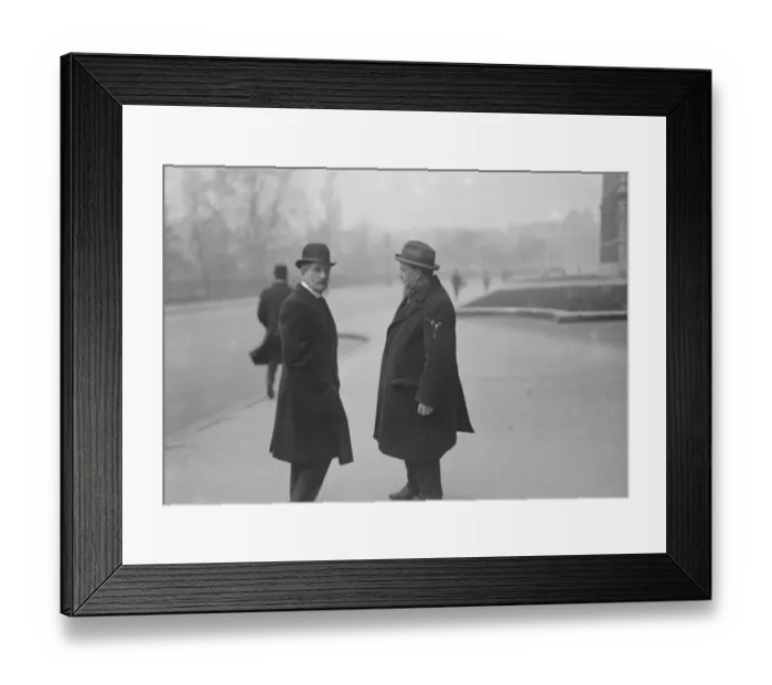Framed Print : The Office of Works Strike Mr Charles Duncan, M P and Mr John Beard ( Sec of