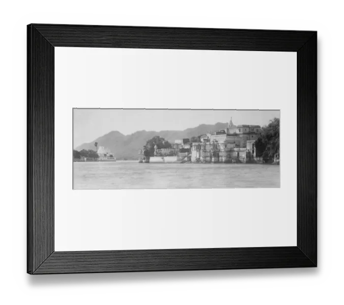 Framed Print : Prince of Wales to visit famous palace at Udaipur. The famous palace and the lake at Udaipur Framed Print : Prince of Wales to visit famous palace at Udaipur. The famous palace and the lake at Udaipur
