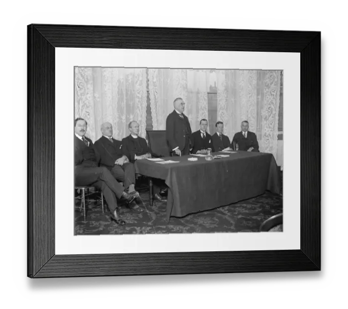 Framed Print : Constitutionalists Association holds its first meeting. An interesting gathering