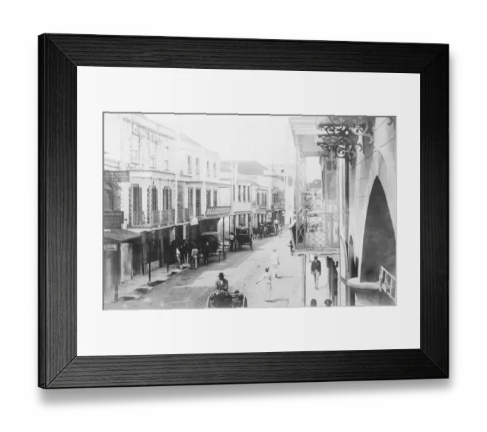 Framed Print : Barbados Broad Street in Bridgetown. Capital of Barbados 25 March 1920 Framed Print : Barbados Broad Street in Bridgetown. Capital of Barbados 25 March 1920