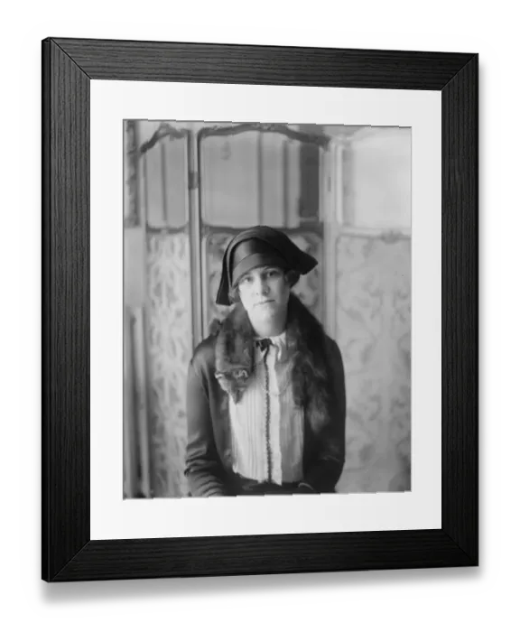 Framed Print : A Woolworth romance. Miss Stanbury, who is to marry Mr N B Woolworth, of Woolworth Stores fame