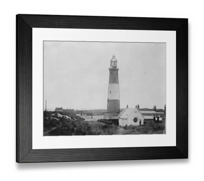 Framed Print : The new lighthouse at Spurn. 30 January 1923 Framed Print : The new lighthouse at Spurn. 30 January 1923