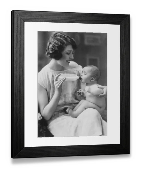 Framed Print : Champion at three months. Henri Michaux, Pariss gold medal baby, with his mother Framed Print : Champion at three months. Henri Michaux, Pariss gold medal baby, with his mother
