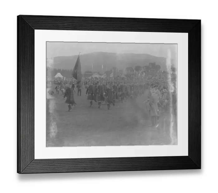 Framed Print : Braemar Gathering The march past of the Highlanders 8 September 1922 Framed Print : Braemar Gathering The march past of the Highlanders 8 September 1922