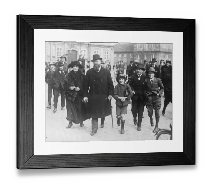 Framed Print : The First Danish Govenment Mr T Stauning, the new Danish Labour Premier, accompanied Framed Print : The First Danish Govenment Mr T Stauning, the new Danish Labour Premier, accompanied