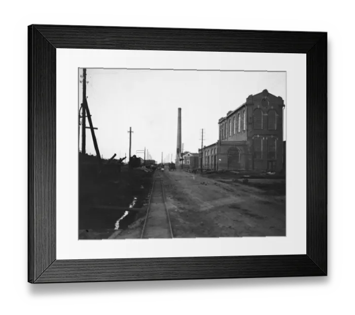 Framed Print : The Anglo Galaican Oil Refinery at Barowslav, Galicia. The biggest refinery in Poland