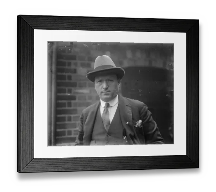 Framed Print : Dan Sullivan Manager of the ring 1924 Framed Print : Dan Sullivan Manager of the ring 1924