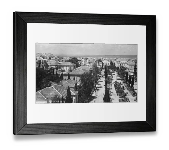 Framed Print : Views of Palestine. Tel Aviv, a recent panorama. 1 September 1929