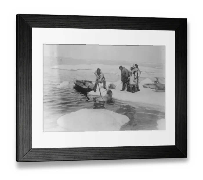 Framed Print : Near the pole. Mr and Mrs Kleinschmidt, of New York, on hunting expedition Framed Print : Near the pole. Mr and Mrs Kleinschmidt, of New York, on hunting expedition
