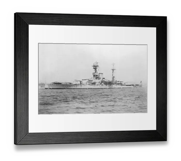 Framed Print : HMS Ramilies. 10 January 1924