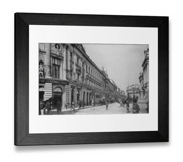 Framed Print : Main business throughfare. Bucharest. 10 May 1928 Framed Print : Main business throughfare. Bucharest. 10 May 1928