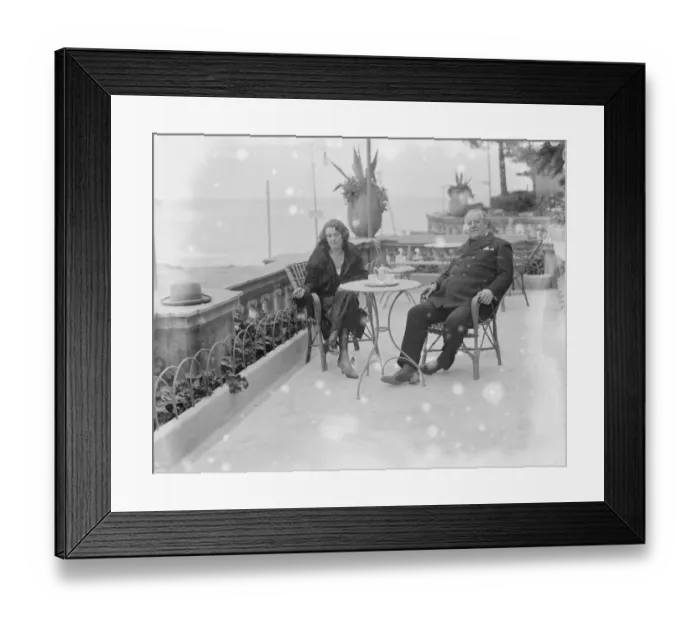 Framed Print : On the Italian Riviera - Santa Margherita Prince Giulo Scott Centurione and his Framed Print : On the Italian Riviera - Santa Margherita Prince Giulo Scott Centurione and his