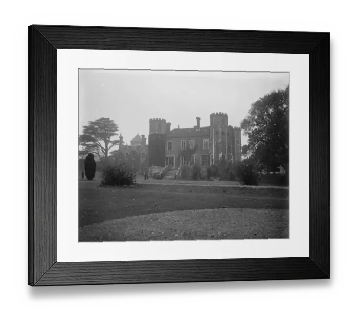 Framed Print : Tudor mansion for Sir Stephen Lennards Canadian bride. Wickham Court. 2 November Framed Print : Tudor mansion for Sir Stephen Lennards Canadian bride. Wickham Court. 2 November