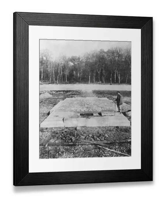 Framed Print : Where The Armistice Was Signed The huge granite slab which has been unveiled Framed Print : Where The Armistice Was Signed The huge granite slab which has been unveiled