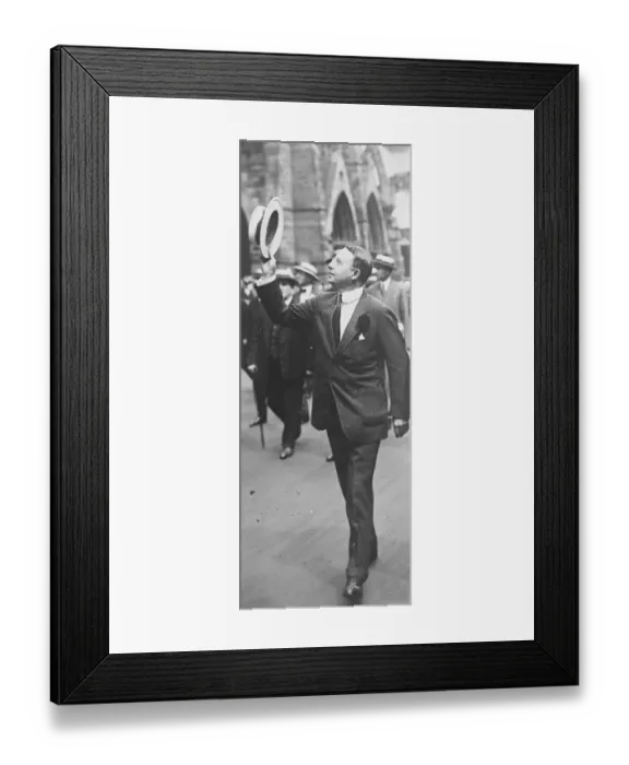Framed Print : Governor Cox, Parading down Fifth Street Avenue USA September 1920 Framed Print : Governor Cox, Parading down Fifth Street Avenue USA September 1920