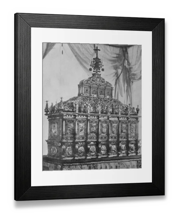 Framed Print : Half a million pilgrims to view a dead Saint. Half a million pilgrims are gathered Framed Print : Half a million pilgrims to view a dead Saint. Half a million pilgrims are gathered