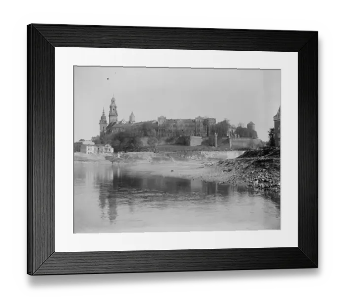Framed Print : Cracow, Poland. Cathedral and Caslte, Cracow, seen from the Vistula. 24 October Framed Print : Cracow, Poland. Cathedral and Caslte, Cracow, seen from the Vistula. 24 October