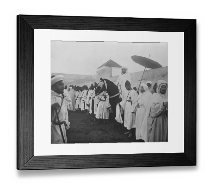 Framed Print : Sultan of Morocco distributes decorations. Moulay Youseph, Sultan of Morocco Framed Print : Sultan of Morocco distributes decorations. Moulay Youseph, Sultan of Morocco