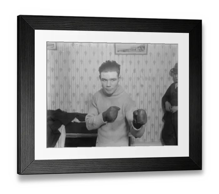 Framed Print : Kid Socks in training at Brighton. 20 April 1926 Framed Print : Kid Socks in training at Brighton. 20 April 1926