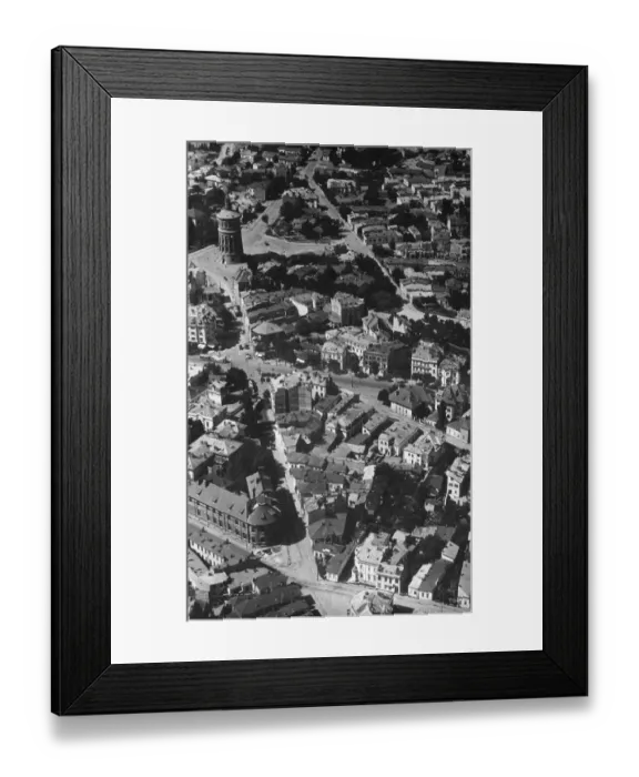 Framed Print : Romania, Bucharest. An aerial view showing the Boulevard Pache Protopascu Framed Print : Romania, Bucharest. An aerial view showing the Boulevard Pache Protopascu