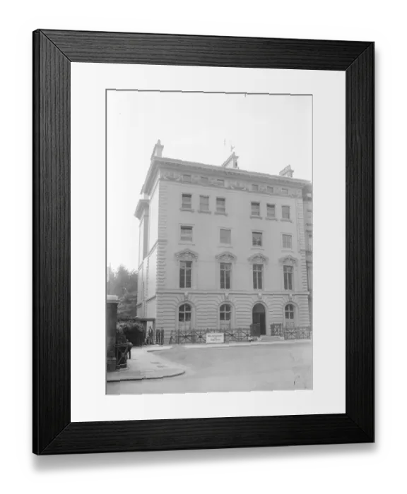 Framed Print : A Palace for the US Ambassador in London. A rear view of the new Embassy at 13 Framed Print : A Palace for the US Ambassador in London. A rear view of the new Embassy at 13