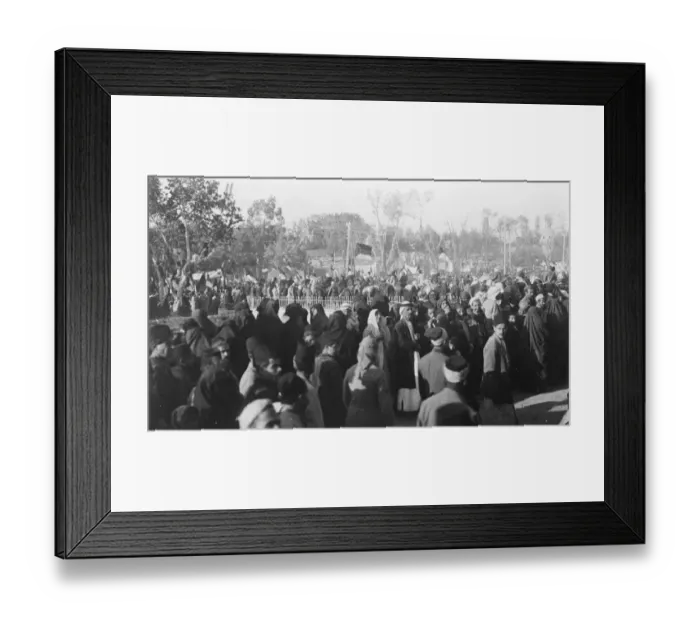 Framed Print : The Arab Independence Movement Demonstartions in front of the National Gardens Framed Print : The Arab Independence Movement Demonstartions in front of the National Gardens