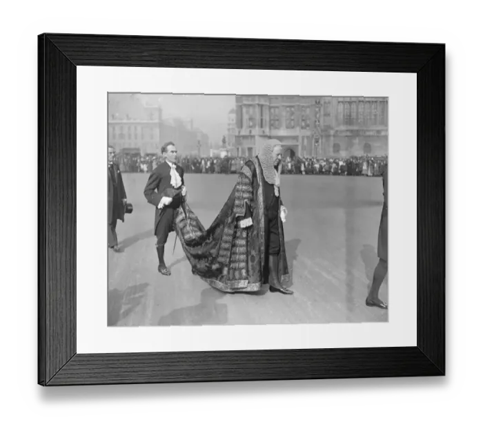 Framed Print : Michaelmas Law Sittings : Judges attend Westminster Abbey service. Lord Haldane Framed Print : Michaelmas Law Sittings : Judges attend Westminster Abbey service. Lord Haldane