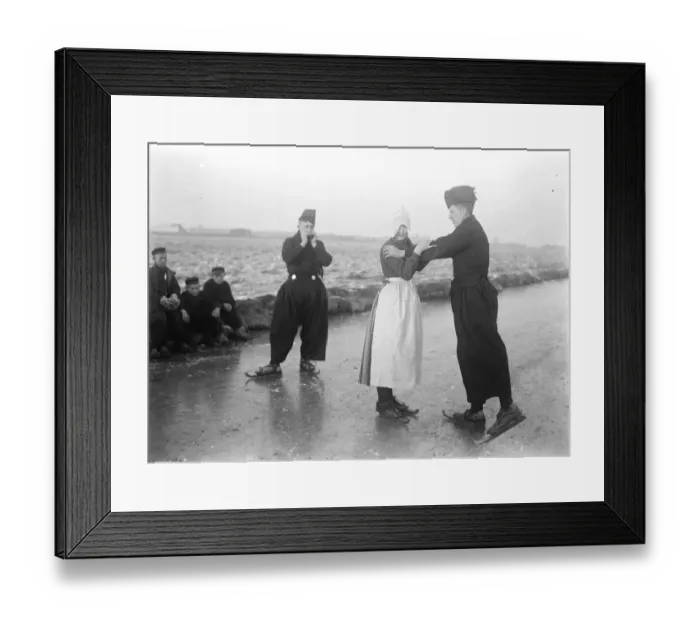 Framed Print : Holland Ice Bound Telegrams from Holland state a hard frost and fierce cold prevail Framed Print : Holland Ice Bound Telegrams from Holland state a hard frost and fierce cold prevail