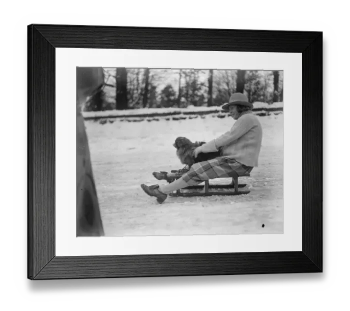 Framed Print : Englands Winter Playground at Buxton, Derbyshire. A lucky dog goes for a ride 23 Framed Print : Englands Winter Playground at Buxton, Derbyshire. A lucky dog goes for a ride 23