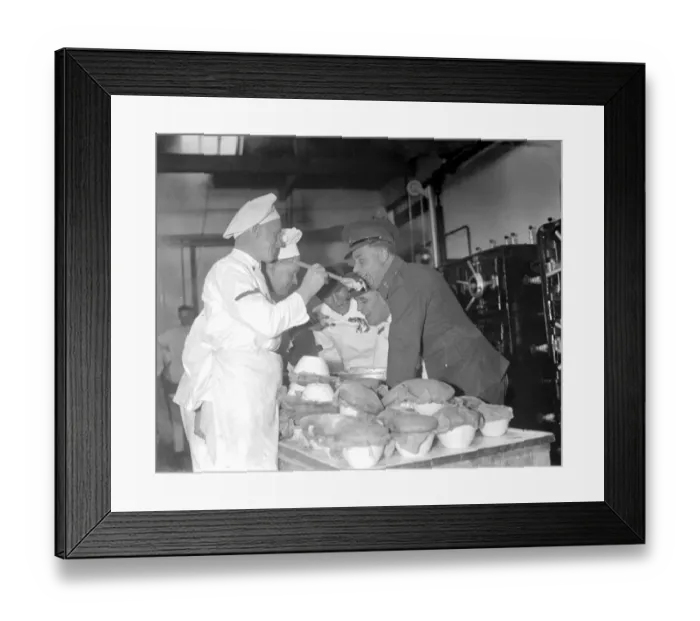Framed Print : Making the christmas pudding is an enjoying task for the Royal Artillery, Woolwich Framed Print : Making the christmas pudding is an enjoying task for the Royal Artillery, Woolwich