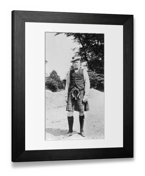 Framed Print : Duke as Labourer. The Duke of Argyll who works two hours daily as a labourer assisting Framed Print : Duke as Labourer. The Duke of Argyll who works two hours daily as a labourer assisting