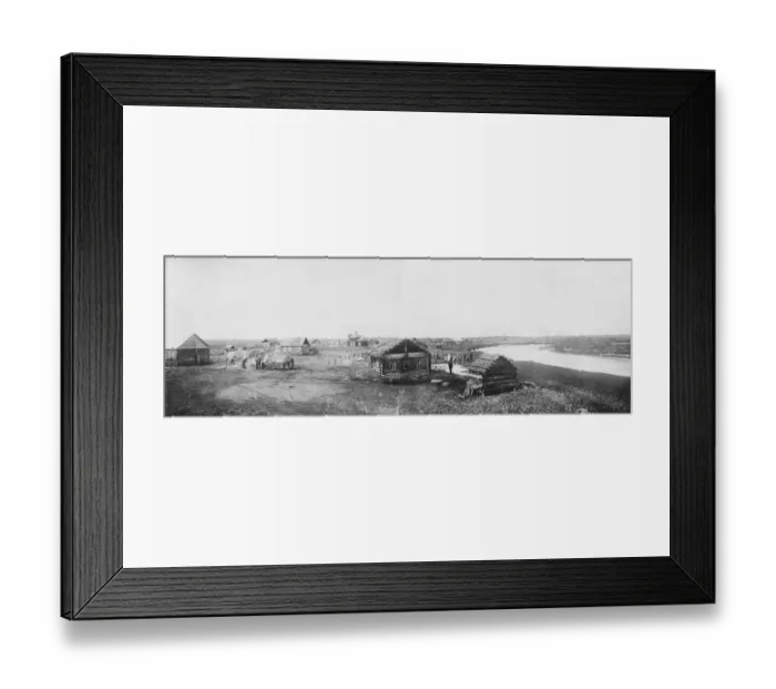 Framed Print : A Kamchatka village. The river is the Tigil an important tributary of the Kamchatka Framed Print : A Kamchatka village. The river is the Tigil an important tributary of the Kamchatka